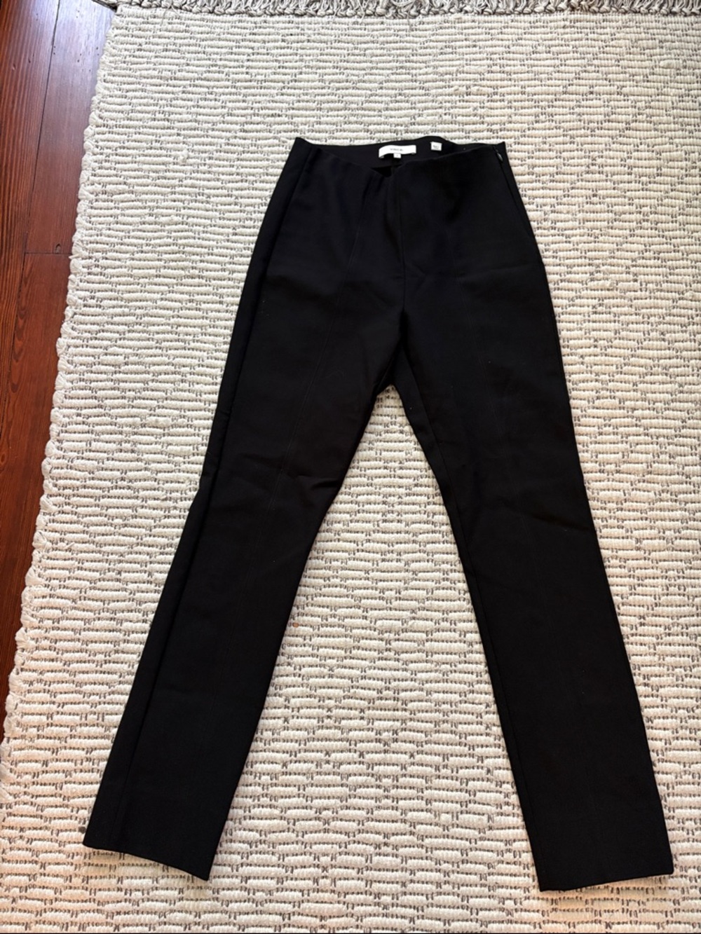 Vince Black Trousers with Branded Waistband